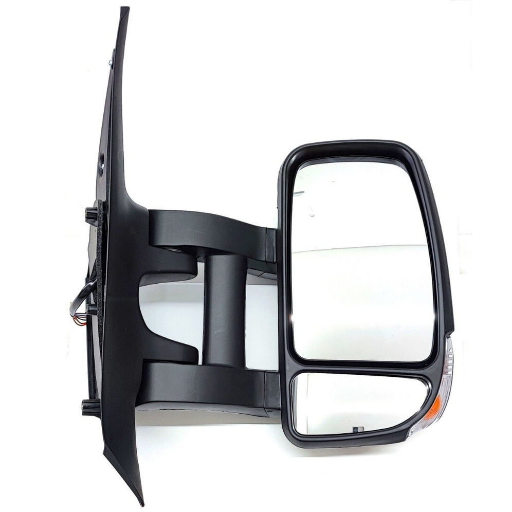 Vauxhall Movano 2010-2022 Electric Black Long Arm Wing Door Mirror Right Side