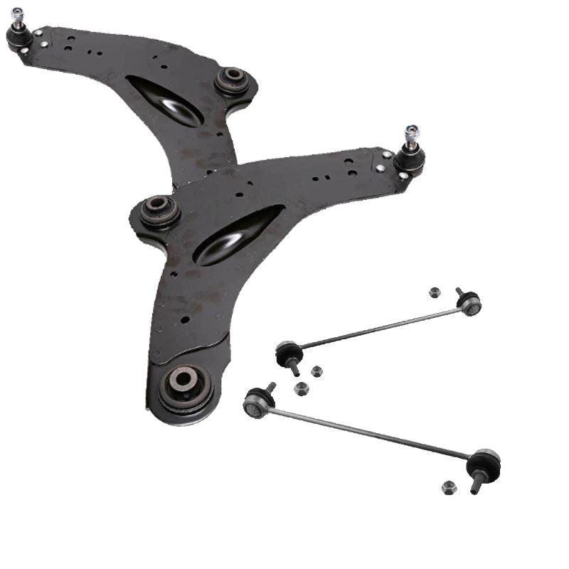 For Renault Trafic 2001-2006 Lower Front Wishbones Arms and Drop Links Pair - Spares Hut