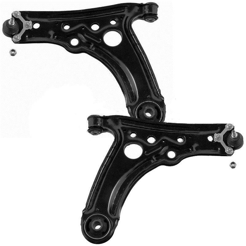 For VW Polo Mk4 1999-2002 Lower Front Wishbones Suspension Arms Pair - Spares Hut