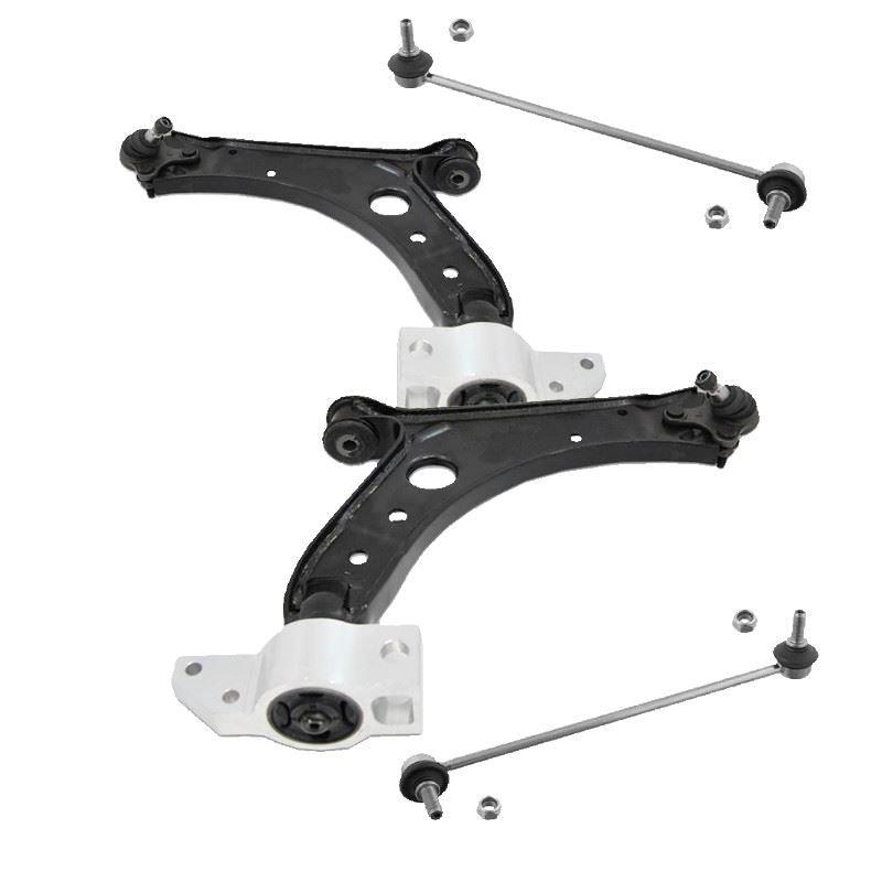 For Vw Golf Mk6 2009-2015 Front Lower Wishbones Arms and Drop Links Pair - Spares Hut