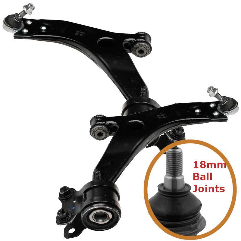 For Volvo C70 2006-2013 Lower Front Wishbones Suspension Arms Pair - Spares Hut