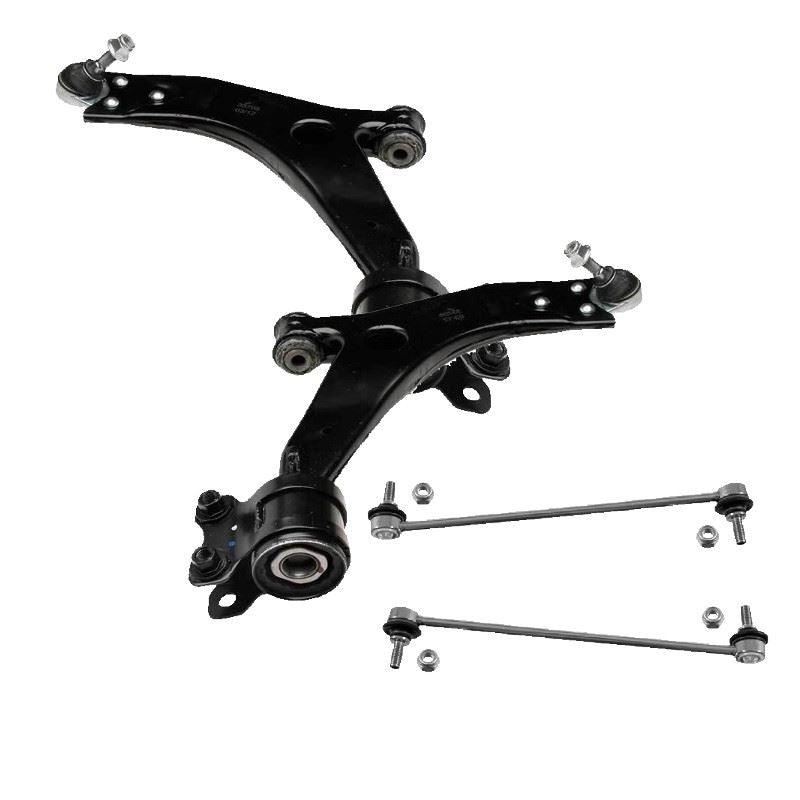 For Volvo C70 2006-2013 Front Lower Wishbones Arms and Drop Links Pair - Spares Hut